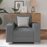 Sofa Dark Grey 100 x 77 x 82 cm Fabric 4105208