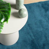 Rug OVIEDO Short Pile Turquoise 200x280 cm 375605
