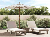 Garden Parasol with Wooden Pole Sand 196x231 cm 363159