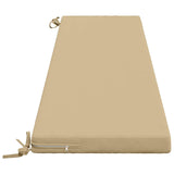 2-Piece Bench Cushions SOEST 2 pcs 100% Polyester Beige 949223