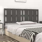 Bed Headboard Grey 165.5x4x100 cm Solid Wood Pine 818002