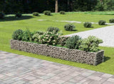 Gabion Raised Bed Silver Galvanised steel 360x50x50 cm 143561