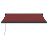 Manual Retractable Awning Burgundy 350x250 cm 3215319