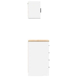 Garage Cabinets 2 pcs White Engineered Wood 3328314