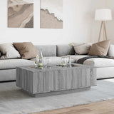 Coffee Table with Infinity LED Grey Sonoma 116x69x40 cm 3284061
