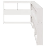 Bookcase Headboard L-Shaped White 90 cm Solid Wood Pine 859290