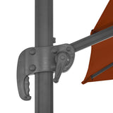 Cantilever Garden Parasol with Aluminium Pole Terracotta 300x300 cm 312316