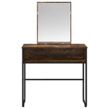 Dressing Table Smoked Oak 81 x 40 x 131 cm Engineered Wood 8007691
