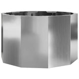 Planter Silver 60 x 60 x 35 cm Galvanised Steel 883743