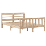 Bed Frame without Mattress 160x200 cm Solid Wood Pine 3306584