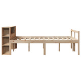 Bookcase Bed without Mattress 120x190 cm Small Double Solid Wood Pine 3321961
