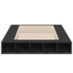 ZNTS Bed Frame without Mattress Black 120x200 cm 3280483