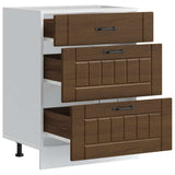 Kitchen Base Cabinet Lucca Brown Oak Engineered Wood 854276