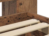 Bed Frame with Storage Old Wood 80 x 200 cm Engineered Wood 3433915