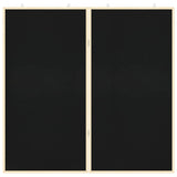 Bulletin Board Folding Black 100 x 100 x 1.4 cm Solid pine wood 42015929