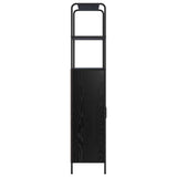 Highboard Black Oak 65 x 33 x 161 cm Engineered Wood 8013872