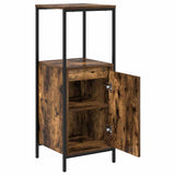 Bathroom Cabinet with Shelves Smoked Oak 36x35x95 cm 861914