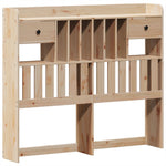 ZNTS Bed Frame without Mattress 120x200 cm Solid Wood Pine 3323263
