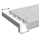 Window Sill Marble texture 160 x 20 x 4.5 cm PVC 42047009