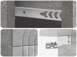 Wall-Mounted Bedside Cabinet with Drawer 2 pcs Concrete Grey 898132