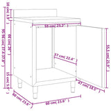 Commercial Kitchen Cabinets 2 pcs Stainless Steel 3083722