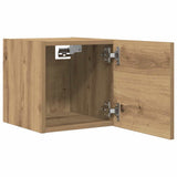 Wall Mounted TV Cabinet 2 pcs Artisan Oak 30.5x30x30 cm 856415