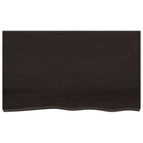 Basin Shelf Wall Mounted Steel and Solid Wood Oak 3302663