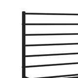 Metal Bed Frame without Mattress with Footboard Black 200x200cm 352344