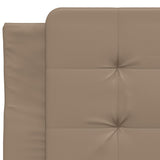 Bed Frame without Mattress "Zadar" Cappuccino 80x200 cm Faux Leather 3208146