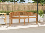 Garden Bench Teak Teak wood 151 cm wide Hardwood Garden Bench 48021