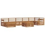 Outdoor Sofa Set 8 pcs Natural 3373844