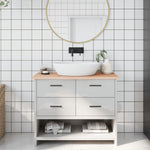 Bathroom Countertop 100x40x2 cm Untreated Solid Wood 3156032