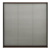 Plisse Insect Screen for Windows Aluminium Brown 120x120 cm 148656