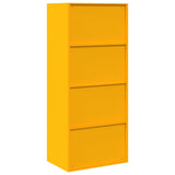 Storage Cabinet Mustard Yellow 60 x 40 x 140 cm Steel 891739