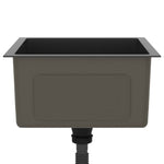 ZNTS Handmade Kitchen Sink Black Stainless Steel 51501
