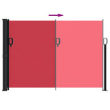 Retractable Side Awning Red 140x600 cm 4004507