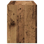 ZNTS Cabinet with 2 Drawers Old Wood 60x31x40 cm Engineered Wood 858835
