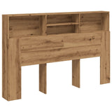 Headboard Cabinet Artisan Oak 180x19x103.5 cm Engineered Wood 856873