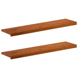 Stair Tread 2 pcs 110 x 30 x 2 cm Brown Solid Oak Wood 3449283