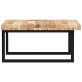 Basin Shelf Wall Mounted Steel and Solid Wood Acacia 3302877