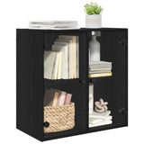 Wall Cabinet Black Oak 68 x 37 x 68.5 cm Engineered Wood 882912