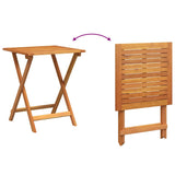 Bistro Set with Cushion 3 pcs Oil Natural Solid Acacia Wood 4105510