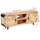 TV Cabinet Rough Mango Wood 120x30x50 cm 244009