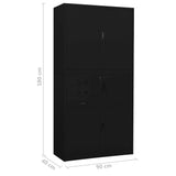 Office Cabinet Black Steel Large Locks Office Cabinet 336415
