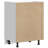 Kitchen Base Cabinet "Lucca" High Gloss White Engineered Wood 854271