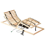 Slatted Bed Base Brown 90 x 190 cm Solid Beech Wood 42015270