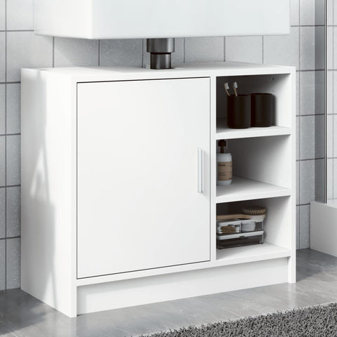 ZNTS Sink Cabinet White 63x29x55 cm Engineered Wood 848129