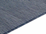 Outdoor Flatweave Rug 140x200 cm Blue 340796