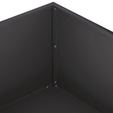 Garden Planter 2 pcs Black 60 x 60 x 20 cm Cold-rolled Steel 8004995