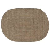 Area Rugs Grey 122 x 183 cm Jute 42010639